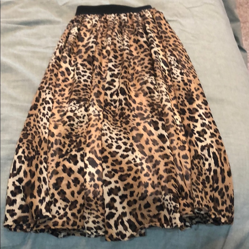 Girls Cheetah maxi skirt